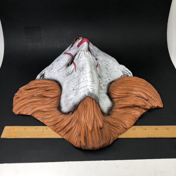 Pennywise Latex Half Mask Adult Size Evil Clown Circus Scary Halloween Costume - Picture 7 of 10